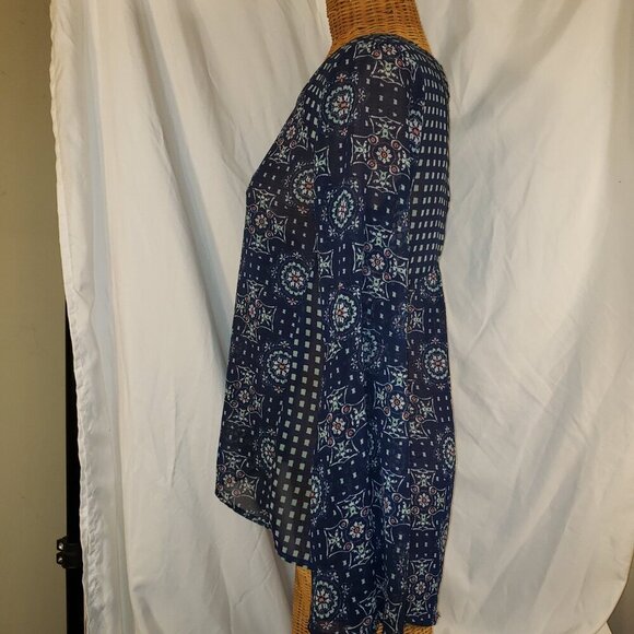 Red Camel Women's Sheer Printed Floral Blouse - XS - Picture 3 of 6